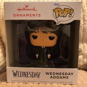 NIB 2024 Hallmark Funko Pop! WEDNESDAY ADDAMS Christmas Boxed Ornament Goth Girl
